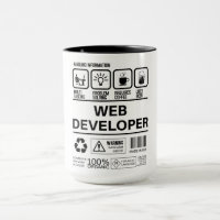 Funny Web Developer Handling Information