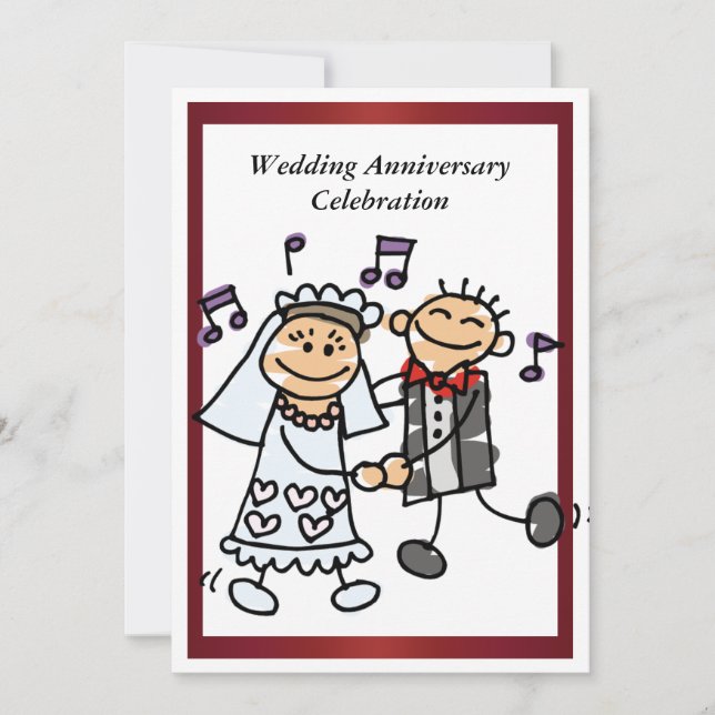 Funny Wedding Anniversary Invitation (Front)