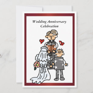 Funny Wedding Anniversary Invitation
