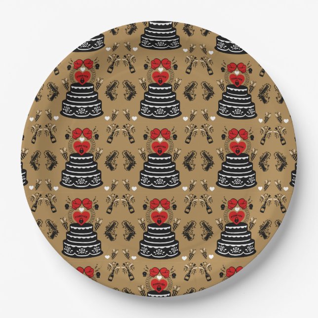 Funny Wedding Anniversary Party Paper Plate (Front)