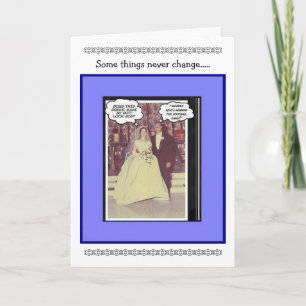 Funny Wedding Anniversary - Vintage Card