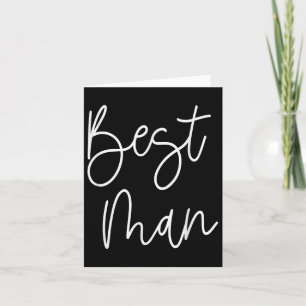 Funny Wedding Bridal Party Groomsmen Best Man  Card
