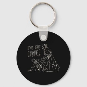 Funny Wedding Bride And Groom Design Key Ring