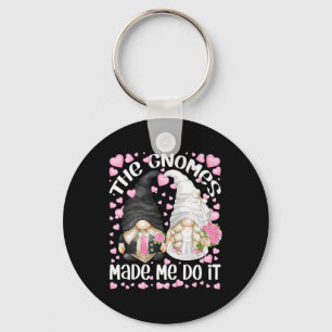 Funny Wedding Bride And Groom Motif The Gnomes Mad Key Ring