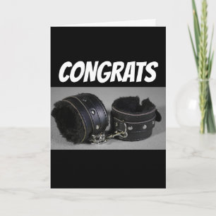 FUNNY WEDDING ENGAGEMENT CONGRATULATIONS CARD