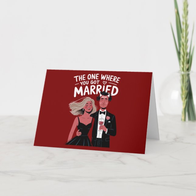 Funny Wedding Engagement Congratulations  Invitation (Front)