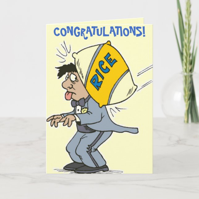 FUNNY WEDDING GREETING CARDS - CONGRATULATIONS (Front)
