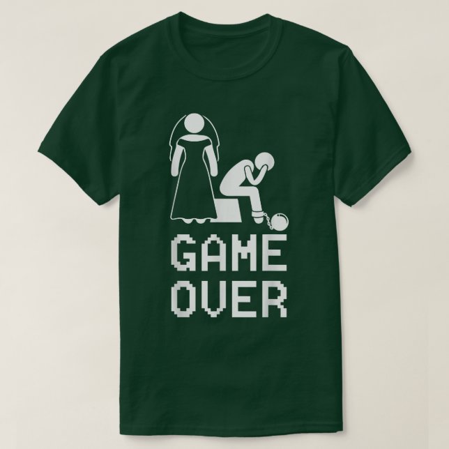 Funny Wedding Groom Over  T-Shirt (Design Front)