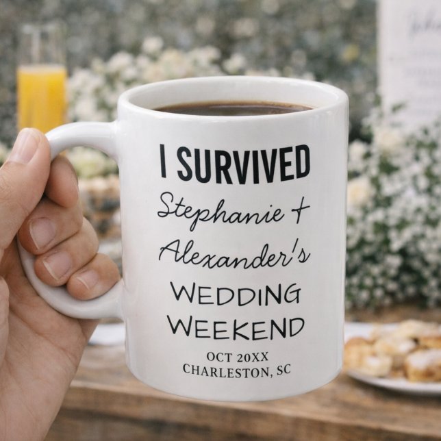 Funny Wedding Merch Custom Wedding Favour Keepsake Coffee Mug (Creator Uploaded)