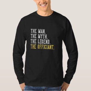 Funny Wedding Officiant Tee For Men Ordained Minis
