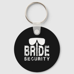 Funny Wedding Party Gift Bride Security Ring Beare Key Ring
