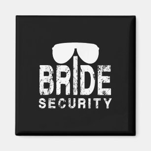 Funny Wedding Party Gift Bride Security Ring Beare Magnet