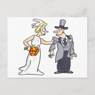 Funny Wedding Picture Postcard