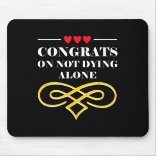 Funny Wedding Sarcastic Marriage Bride And Groom Mouse Pad
