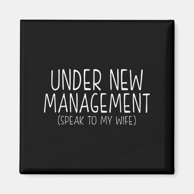 Funny Wedding Saying New Husband Humor Quote, Newl Magnet (Front)