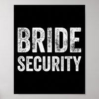 Funny Wedding Shirt Bride Security