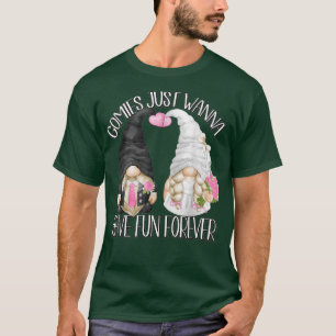 Funny Wedding Shower Pun Cute Gnomies For Bride An T-Shirt