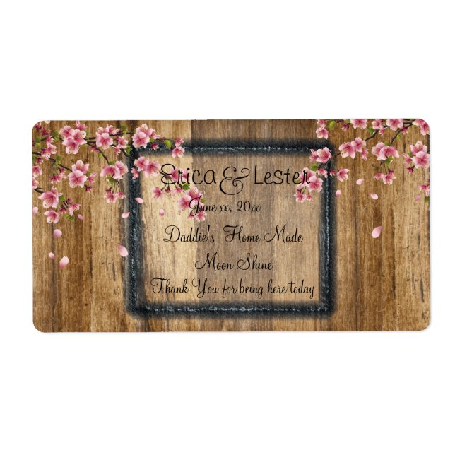 Funny, Wedding Wine, Moonshine Custom (Front)