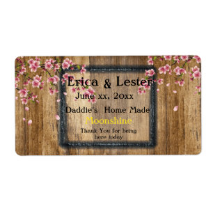 Funny Wedding Wine/Moonshine Label