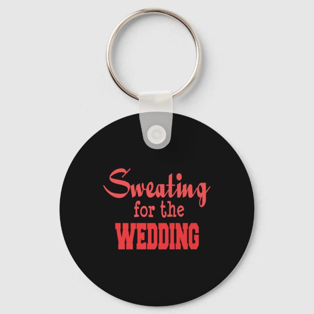 Funny Wedding Workout Premium - Bride Groom Marria Key Ring (Front)