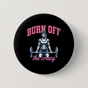 Funny Weightlifting Bodybuilding Power Lifting Say 6 Cm Round Badge