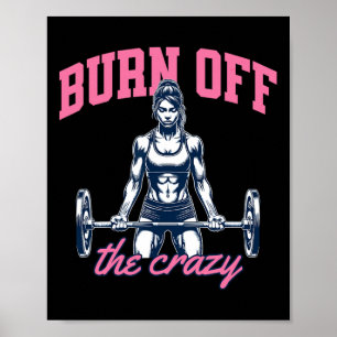 Funny Weightlifting Bodybuilding Power Lifting Say Poster