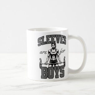 Funny Weightlifting Bodybuilding Woman Sleeves Jok Coffee Mug