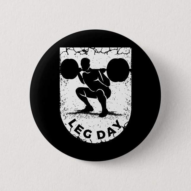 Funny Weightlifting for a Bodybuilder 6 Cm Round Badge (Front)