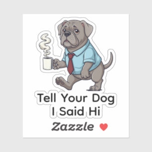Funny Weimaraner Dog Business Suit Coffee