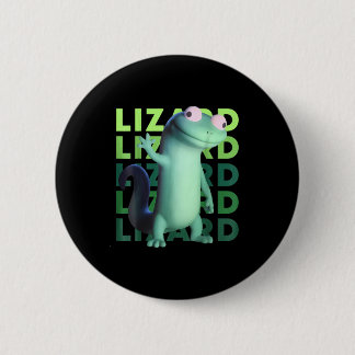 Funny Weirdcore Animal Women Men Lizard Lizard Liz 6 Cm Round Badge