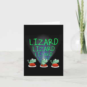 Funny Weirdcore Animal Women Men Lizard Lizard Liz Card