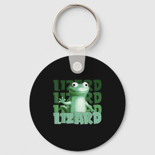 Funny Weirdcore Animal Women Men Lizard Lizard Liz Key Ring