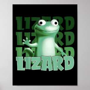 Funny Weirdcore Animal Women Men Lizard Lizard Liz Poster
