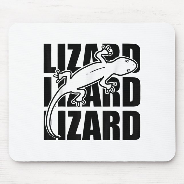 Funny Weirdcore Lizard Lizard Lizard Meme Animal W Mouse Pad (Front)