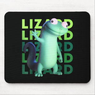 Funny Weirore Lizard Meme _ 3d Surreal Animal Mouse Pad