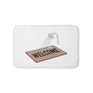 Funny Welcome Mat Cartoon – Shower Clean Mat Rug