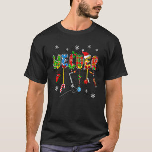 Funny Welder Christmas Holiday Pyjamas Xmas Graphi T-Shirt