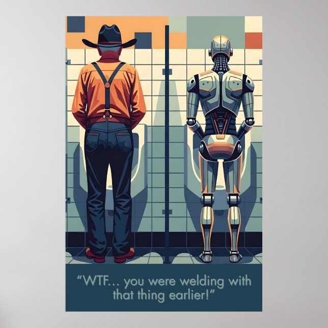Funny welding themed poster (Front)