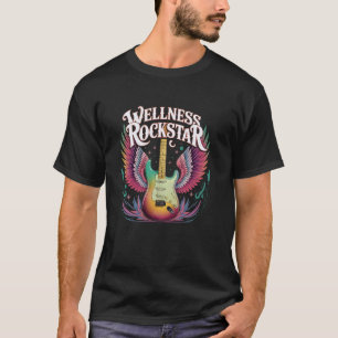 Funny WELLNESS ROCKSTAR Workout Diva Yoga Tribe Nu T-Shirt