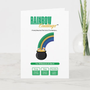 Funny Wellness Shamrock Clover Card