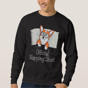 Funny Welsh Corgi Power Napper Dog Lover Napping Sweatshirt