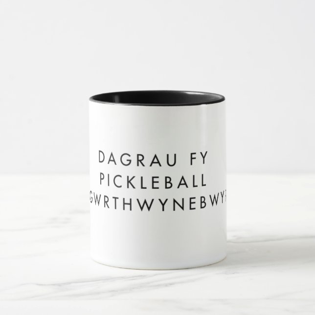 Funny Welsh Pickleball Mug for Players  (Center)