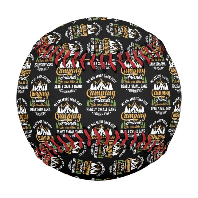 Funny We're More Than Just Camping Friends Baseball (Front)