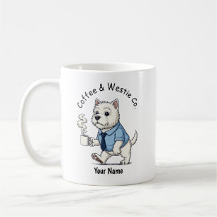 Funny West Highland Whit Dog Business Suit Coffee Mug