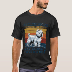 Funny West Highland White Terrier Retro Westy Dog T-Shirt