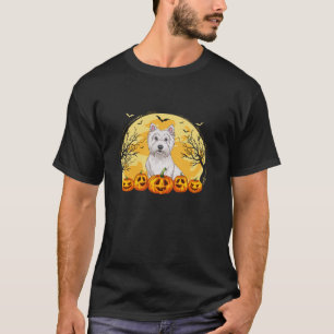 Funny Westie Dog Pumpkins Halloween Costume Men Wo T-Shirt