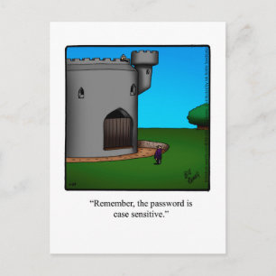 Funny "We've Moved" Humour Postcard