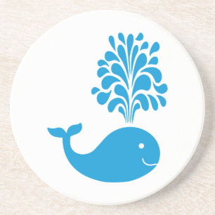 Funny whale coaster