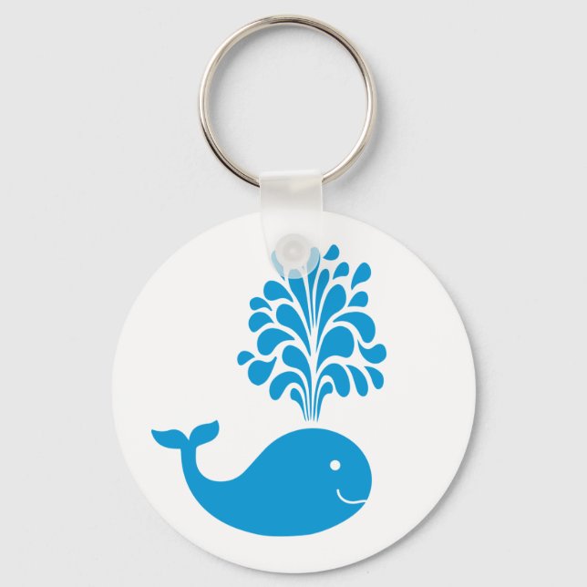 Funny whale key ring (Front)