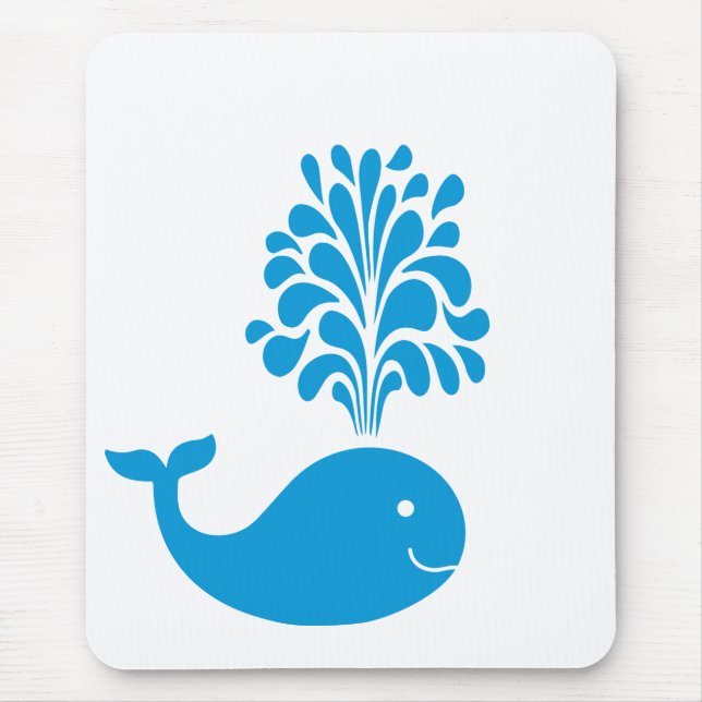 Funny whale mouse pad (Front)